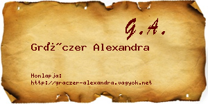 Gráczer Alexandra névjegykártya